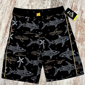 Boys - Art Class - Shark Print Swim Trunks